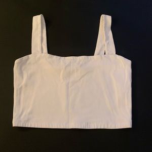 Forever 21 White Crop Top